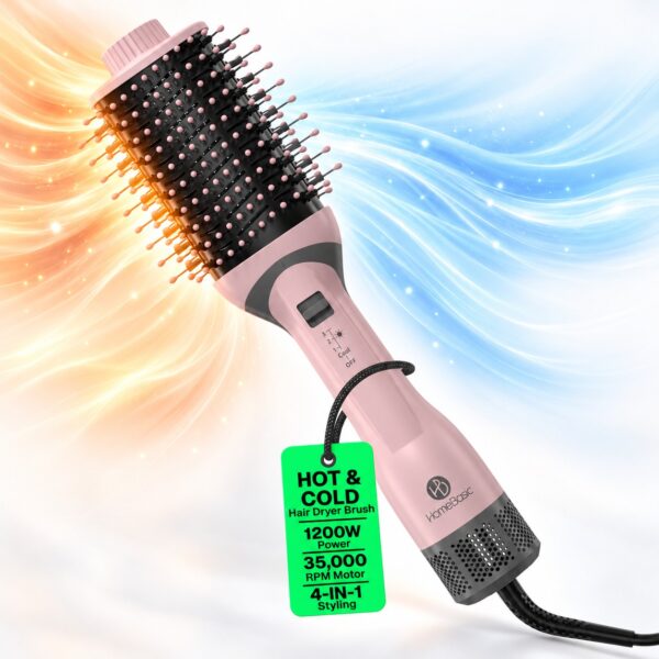 5 in 1 Hot Air Brush Hair Dryer & Styler for Smooth & Voluminous Hair