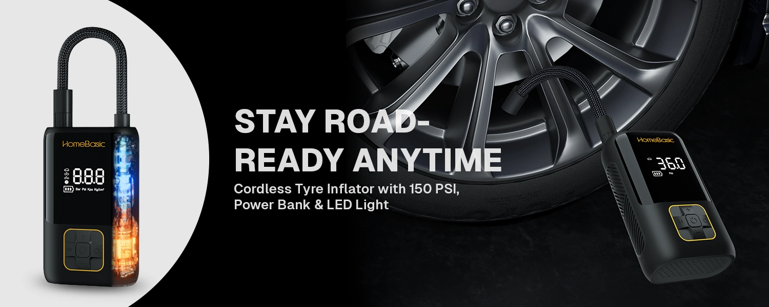Buy Best Cordless Tyre Inflator – Portable 150 PSI Air Pump