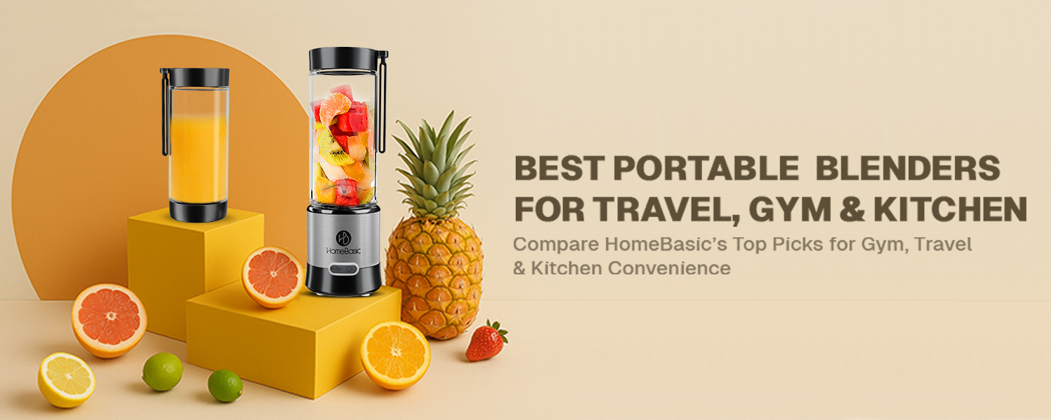 Discover the top rechargeable blenders for busy lifestyles with a comparison of HomeBasic R100 and Borosilicate Glass models. Find the perfect one for your on-the-go blending needs!