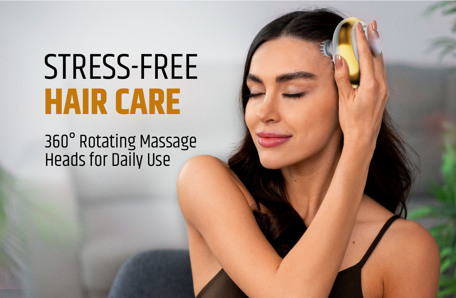 Electric Scalp Massager for Hair Growth & Stress Relief