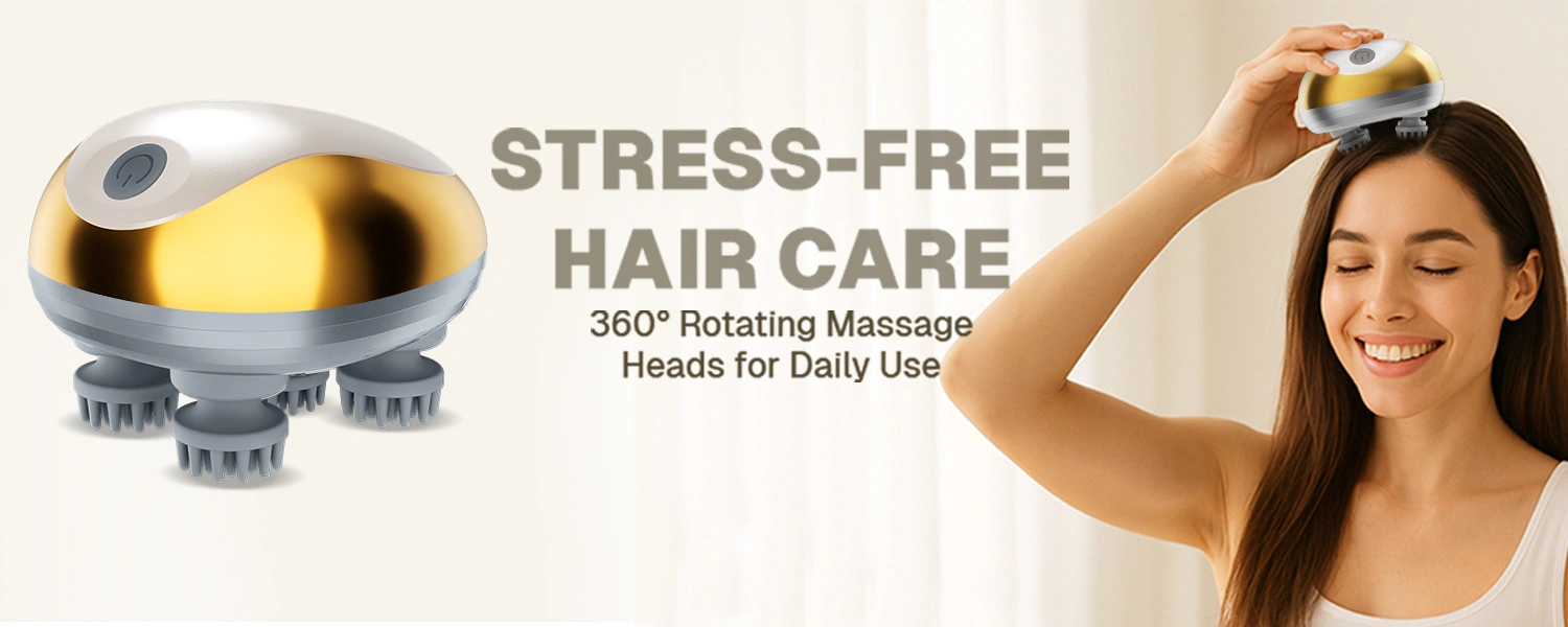 Electric Scalp Massager for Hair Growth & Stress Relief