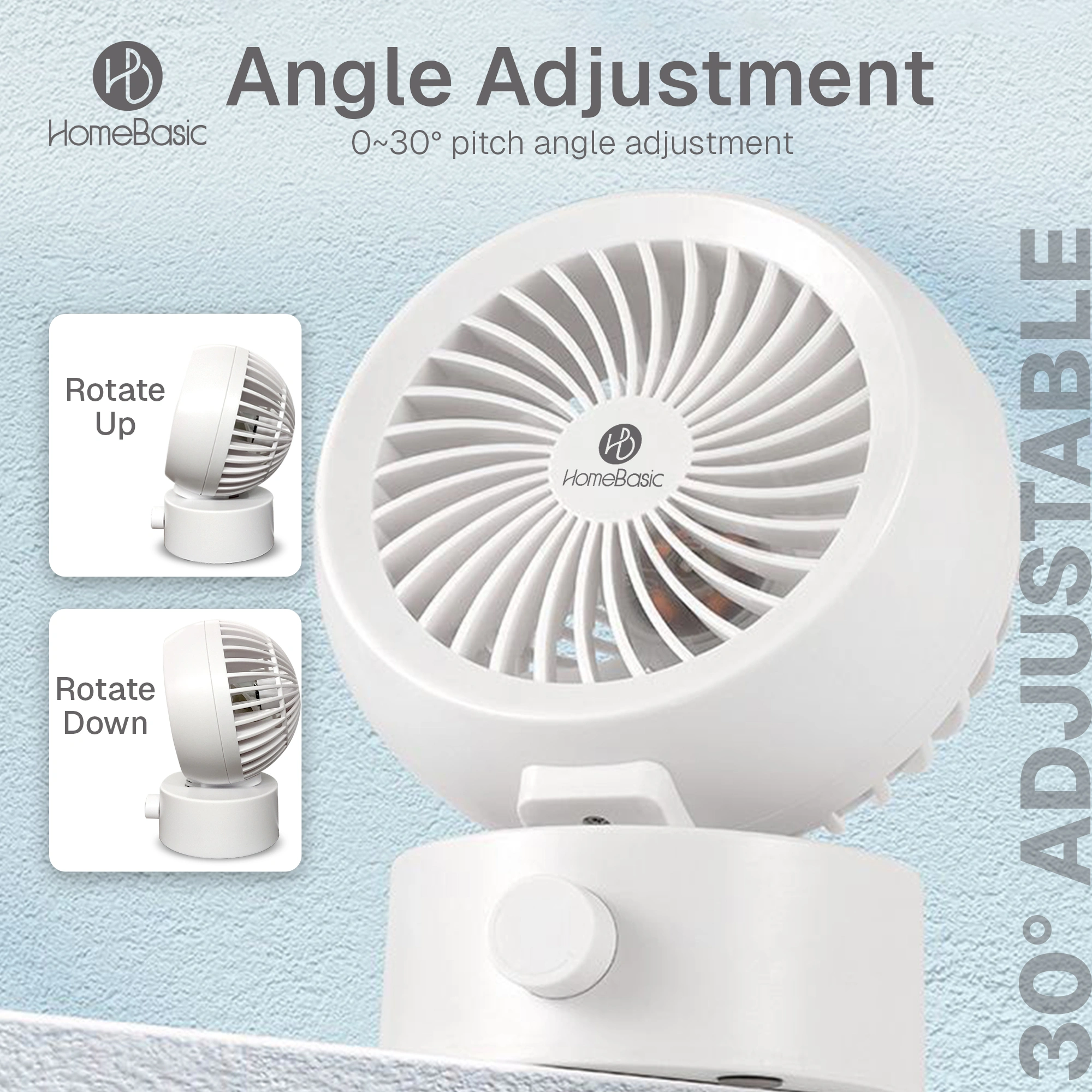 thumbnail image 2 of 1/12 Scale Dollhouse USB Rechargeable Electric Fan Small Cooling Fan... 2 of 13
