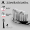 Electric Toothbrush – Sonic Shine, 6 Brush Heads, USB-C