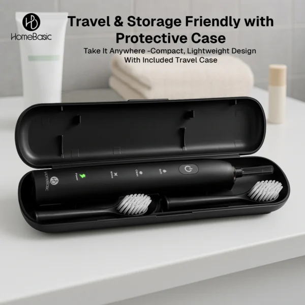 Electric Toothbrush – Sonic Shine, 6 Brush Heads, USB-C