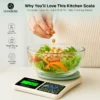HomeBasic 5Kg digital kitchen weighing machine with 0.1g precision, tare function, and LCD display.