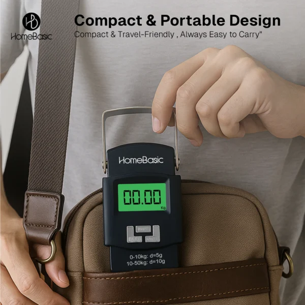 Electronic Luggage Weighing Scale – 50kg Travel Digital Scale with LCD