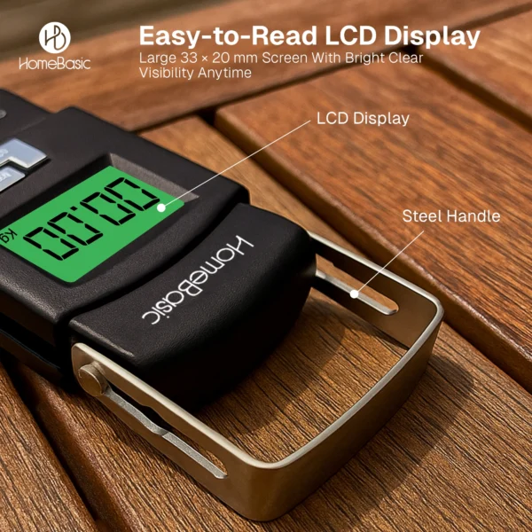 Electronic Luggage Weighing Scale – 50kg Travel Digital Scale with LCD
