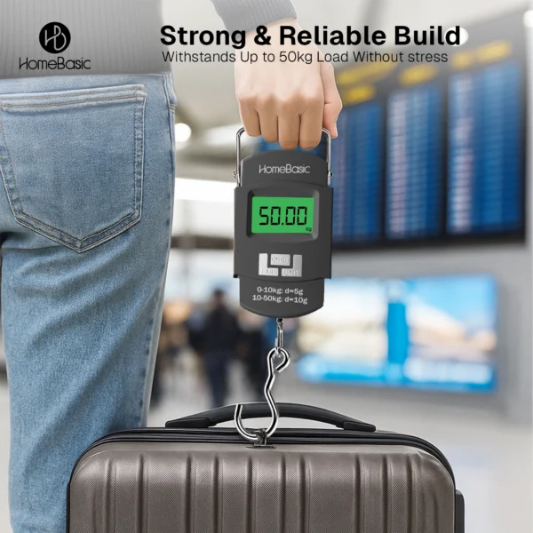 Electronic Luggage Weighing Scale – 50kg Travel Digital Scale with LCD