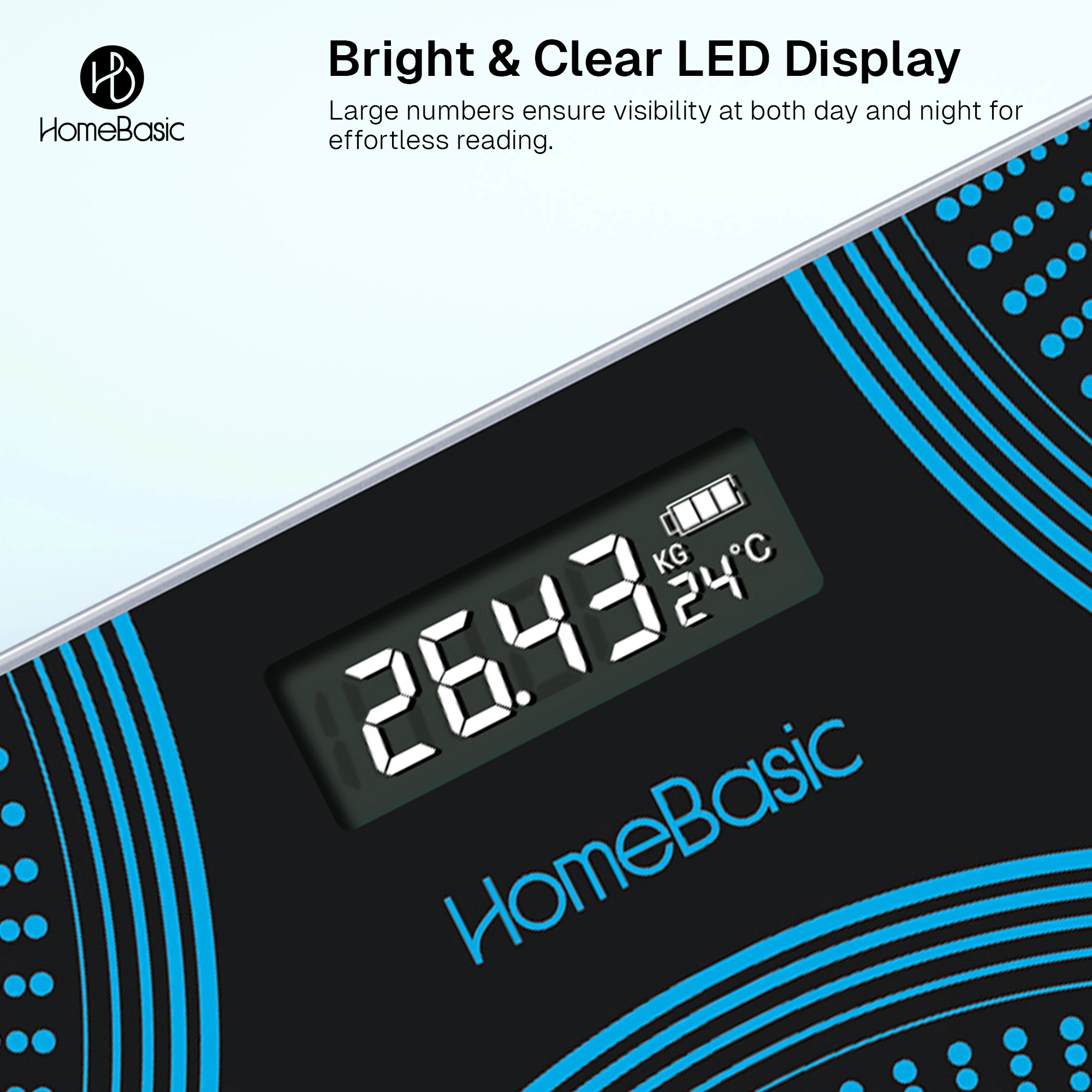 Smart digital weight machine by HomeBasic