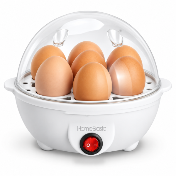 7-Egg Electric Egg Boiler & Cooker – 350W, Auto Shut-Off, One-Touch Operation
