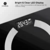 HomeBasic Smart Body Weighing Scale. Built with high-precision sensors, toughened glass, and a clear LCD display