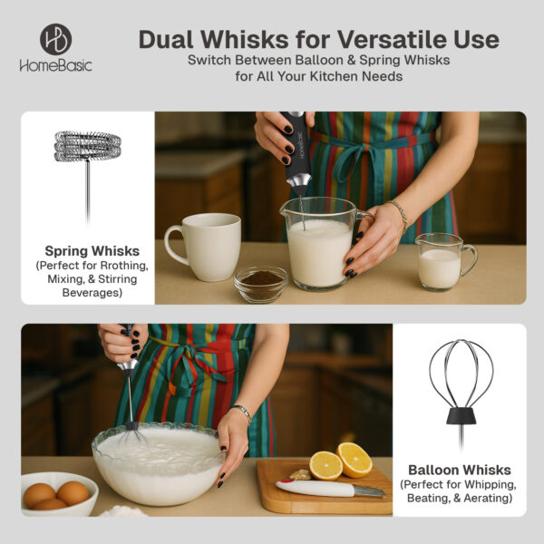 3 Speed Handheld Coffee Frother