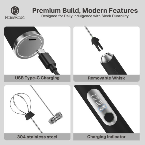 3 Speed Handheld Coffee Frother